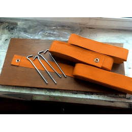 Разметка площадки для бадминтона 13.4х6.1м - оранжевый (ленты)