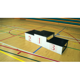 Пьедестал почета с покрытием (белый)